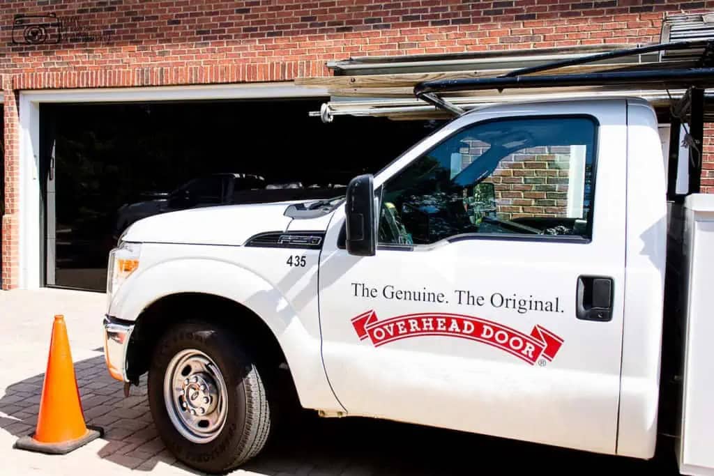 Garage Door Service truck